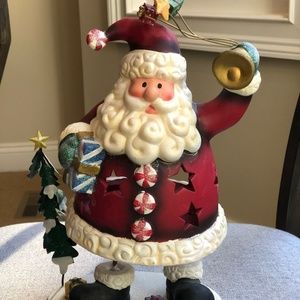 Santa Tea Light Candle Holder
